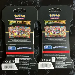 4 Genuine Pokemon Mega Evolution Sleeved Booster Pack Sealed - Full Art Set - Image 5