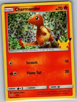 Charmander - 9/25 Holo McDonald's 25th Anniversary Promos - Pokemon Card - NM - Image 1