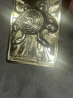 Pokemon POLIWHIRL & JIGGLEPUFF 23k Gold Plated Trading Cards 1999 Nintendo Case - Image 3