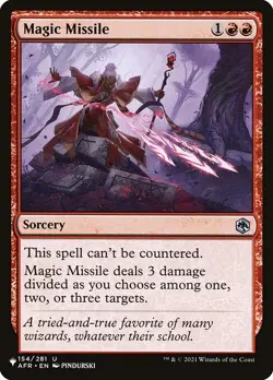 [MTG] Magic Missile (AFR-154) (PLST) NM - Image 1