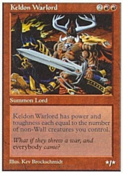 Keldon Warlord - Fifth Edition MTG LP - Image 1