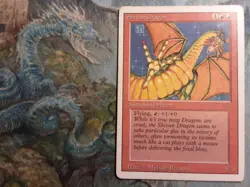 Shivan Dragon Revised Rare(PANGOLIN MTG) THIS SHIVAN HAS KILLED 999 SERRA ANGELS - Image 1
