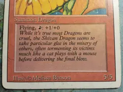 Shivan Dragon Revised Rare(PANGOLIN MTG) THIS SHIVAN HAS KILLED 999 SERRA ANGELS - Image 3