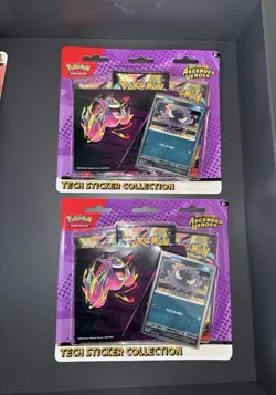 LOT OF (4) Pokemon Mega Evolution Ascended Heroes Tech Sticker Collection NEW - Image 4