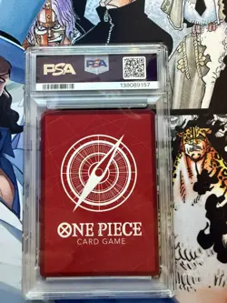 PSA 10 One Piece CCG Trafalgar Law Royal Blood Foil OP10-022 Alt Art Leader - Image 2