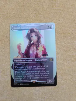 Aerith Gainsborough (Borderless) (Surge Foil) Final Fantasy Foil - Image 1