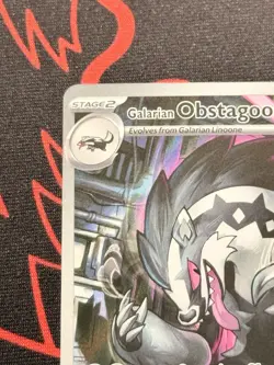 245/217 Galarian Obstagoon Illustration Rare Pokemon Ascended Heroes English NM - Image 3