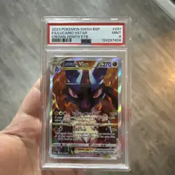 PSA 9 Lucario Vstar 291 Pokemon Swsh Black Star Promo 2023 Crown Zenith #1 - Image 1