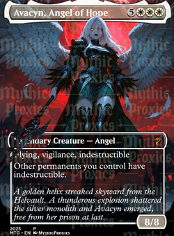 Avacyn, Angel of Hope High Quality Altered Art Custom Playtest Card - Image 1