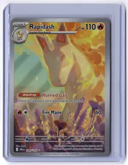 Rapidash - 189/182 Illustration Rare Holo NM Pokemon SV10: Destined Rivals - Image 1