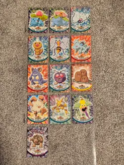 Pokemon 1999 Topps TV Animation Edition (Assorted) 13 Cards Total - Image 1