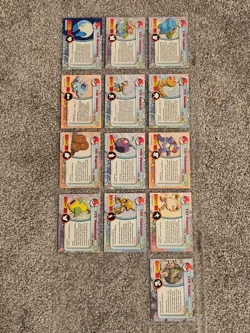 Pokemon 1999 Topps TV Animation Edition (Assorted) 13 Cards Total - Image 2