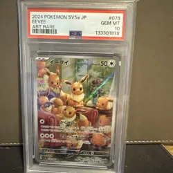 PSA 10 Eevee 078/066 SV5a Crimson Haze Art Rare Japanese Pokemon Card GEM MINT - Image 1
