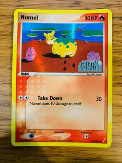 NM! Numel (59/100) EX Crystal Guardians Stamped Reverse Holo Pokemon Card! - Image 1