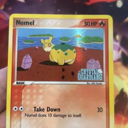 Numel Reverse Holo - 59/100 EX Crystal Guardians Foil Old School Fire Pokemon - Image 5