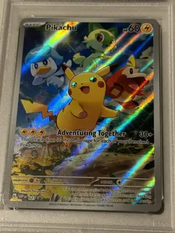 2023 Pokemon Black Star Promo 027 Pikachu Paldea Evolved ETB LABEL ERROR PSA 10 - Image 4
