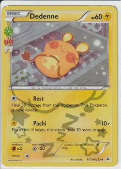 Pokemon TCG Cards Dedenne RC10/RC32 Generations Radiant Collection Holo NM - Image 1