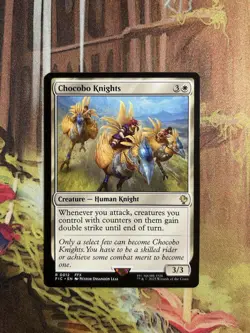 Mint/Near-Mint, English - 1 x MTG Chocobo Knights Commander: Final Fantasy - Image 1