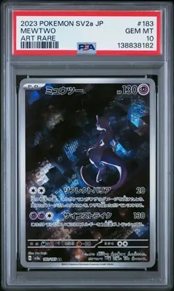 PSA 10 Gem Mint JPN Mewtwo AR sv2a S&V 151 183/165 Pokemon - Image 1