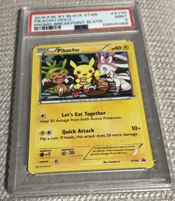 2016 Pokemon XY Breakpoint Blister Black Star Promo Pikachu XY95 PSA 9 - Image 4