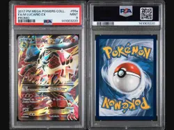 Pokemon Mega Powers Collection #55a/111 M Lucario EX Full Art Promo MINT PSA 9 - Image 1