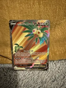 Pokemon TCG Alolan Exeggutor v Full Art Holo Ultra Rare Card Pokemon Go 071/078 - Image 1