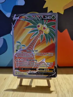 Pokemon - Alolan Exeggutor V (Full Art) - 071/078 - SWSH Pokemon Go - Holo NM - Image 1