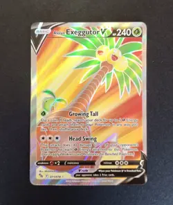 Pokemon TCG Alolan Exeggutor V (Full Art) Pokemon GO 071/078 Holo Ultra Rare - Image 1