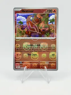 2025 Pokemon SV White Flare Heatmor Reverse Holo Master Ball Uncommon #019/086 - Image 1
