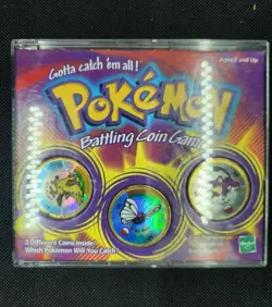 Hasbro Pokemon Battling Coin Game 1999 Holographic Butterfree Pidgeot Rattata - Image 1