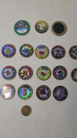 Pokemon Battling Coin Game Lot of 21 Rare Vintage Nintendo Toy Battle Coins - Image 4