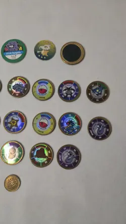 Pokemon Battling Coin Game Lot of 21 Rare Vintage Nintendo Toy Battle Coins - Image 5