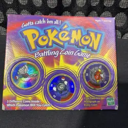 Hasbro Pokemon Battling Coin Game 3 Unique Coins 1999 - Image 1