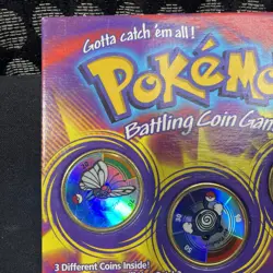 Hasbro Pokemon Battling Coin Game 3 Unique Coins 1999 - Image 2