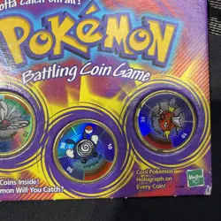 Hasbro Pokemon Battling Coin Game 3 Unique Coins 1999 - Image 3