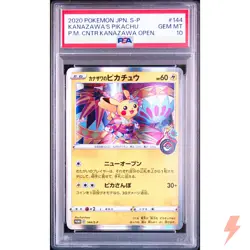 PSA 10 Kanazawa's Pikachu 144/S-P Kanazawa Open - Pokemon Card Japanese 2020 - Image 1
