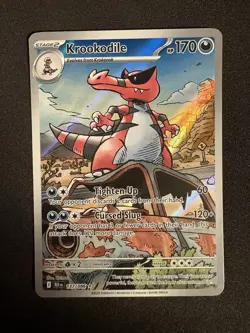 2025 Krookodile 137/086 Illustration Rare Pokemon TCG SV: Black Bolt - Image 1