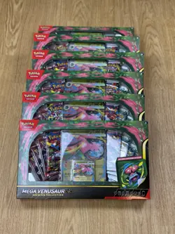 x6 Pokemon TCG Mega Venusaur ex Premium Collection Box Set | All New & Sealed - Image 2