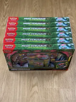 x6 Pokemon TCG Mega Venusaur ex Premium Collection Box Set | All New & Sealed - Image 3