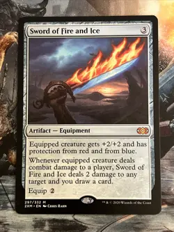 1 x Sword of Fire and Ice Double Masters NM MTG Magic the Gathering x1 MKE - Image 1