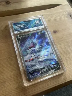 Pokemon TCG - graded Ace 10 Suicune V GG38/GG70 Crown Zenith *PERFECT SUBGRADES* - Image 1