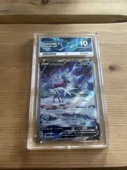 Pokemon TCG - graded Ace 10 Suicune V GG38/GG70 Crown Zenith *PERFECT SUBGRADES* - Image 2