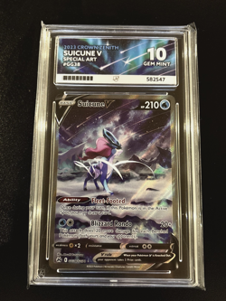 Suicune v GG38/GG70 Crown Zenith Holo Rare V ACE 10 Perfect 10s Pokemon TCG - Image 1