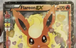 Pokemon Generations Radiant Collection Flareon EX #RC MP or Better - Image 2