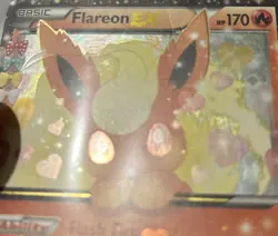 Pokemon Generations Radiant Collection Flareon EX #RC MP or Better - Image 5