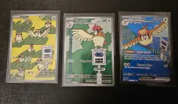Pidgeot EX 225/197 Pidgeotto 208 Pidgey 207 Pokemon Obsidian Flames NM - Image 2