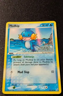 Pokemon EX CRYSTAL GUARDIANS - #57/100 Mudkip - Reverse Holo - ENG - Near Mint - Image 4