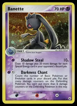 Pokemon Card - Banette Hidden Legends 1/101 Holo Rare - Image 1