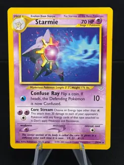 Pokemon Card TCG Neo Revelation Starmie Card 25/64 Regular Rare - Image 1
