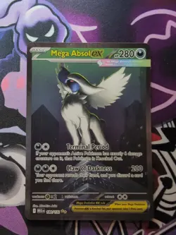 Pokemon TCG Mega Evolution Mega Absol EX SIR 180/132 NM PACK FRESH - Image 1